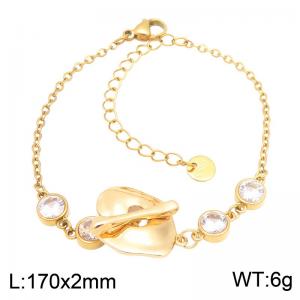 Stainless Steel Stone Bracelet - KB217943-SP