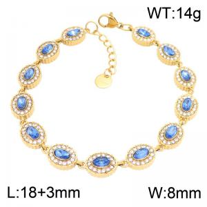 Stainless Steel Stone Bracelet - KB217951-CAJY