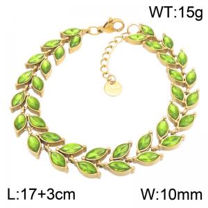 Stainless Steel Stone Bracelet - KB217955-CAJY