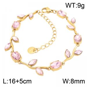 Stainless Steel Stone Bracelet - KB217974-CAJY