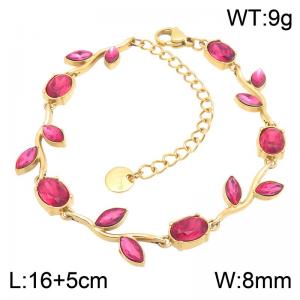 Stainless Steel Stone Bracelet - KB217977-CAJY