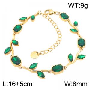 Stainless Steel Stone Bracelet - KB217978-CAJY