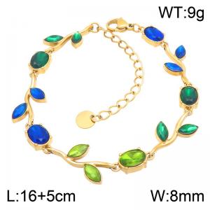 Stainless Steel Stone Bracelet - KB217979-CAJY