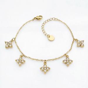 Stainless Steel Stone Bracelet - KB218197-HM