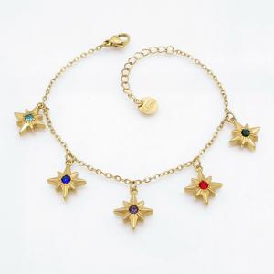Stainless Steel Stone Bracelet - KB218199-HM