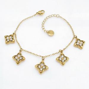 Stainless Steel Stone Bracelet - KB218200-HM