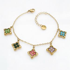 Stainless Steel Stone Bracelet - KB218201-HM