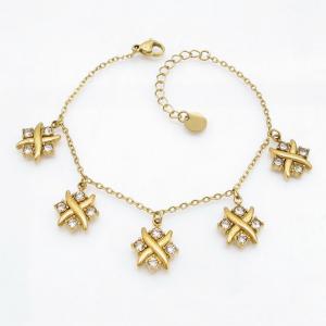 Stainless Steel Stone Bracelet - KB218202-HM