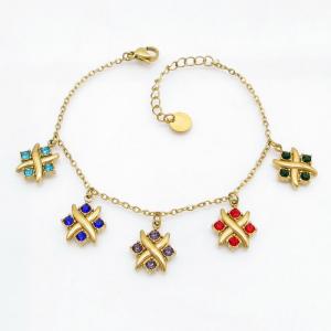 Stainless Steel Stone Bracelet - KB218203-HM