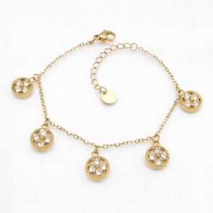 Stainless Steel Stone Bracelet - KB218204-HM