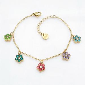 Stainless Steel Stone Bracelet - KB218207-HM