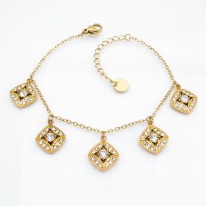 Stainless Steel Stone Bracelet - KB218208-HM