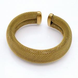 Stainless Steel Wire Bangle - KB218233-GSD