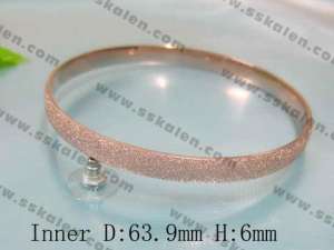 Stainless Steel Gold-plating Bangle - KB24934-D