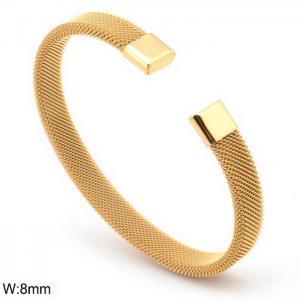 Stainless Steel Gold-plating Bangle - KB25002-T