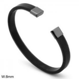 Simple Fashion Stainless Steel Mesh C Bracelet - KB25003-T