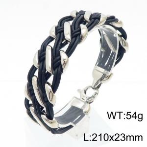 Stainless Steel Black-plating Bracelet - KB25992-D