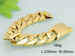 Stainless Steel Gold-plating Bracelet - KB28445-D