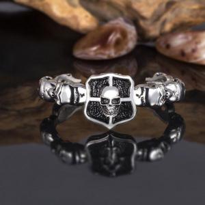 Bamboo Skull Fashion Punk Personality Bracelet - KB30091-D