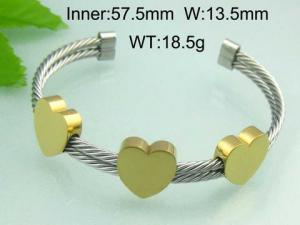 Stainless Steel Gold-plating Bangle - KB33231-D