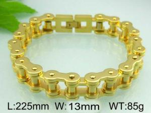 Stainless Steel Gold-plating Bracelet - KB35588-D