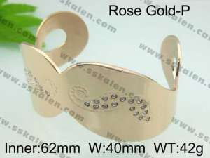 Stainless Steel Gold-plating Bangle - KB36938-D