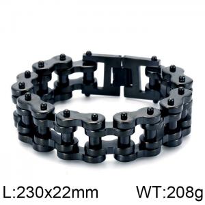 Stainless Steel Bicycle Bracelet - KB39383-D