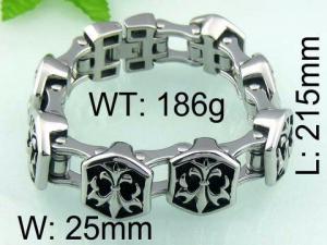 Stainless Steel Bracelet(Men) - KB40291-BD