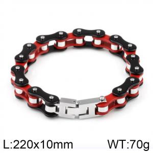 Stainless Steel Bicycle Bracelet - KB42333-D