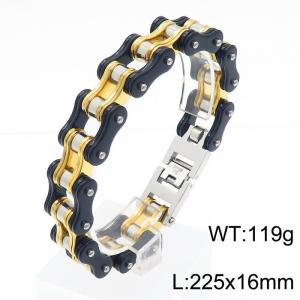 Stainless Steel Bicycle Bracelet - KB42361-D