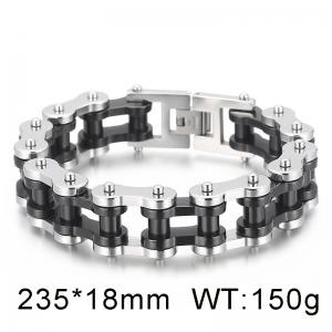 Stainless Steel Bicycle Bracelet - KB42924-D