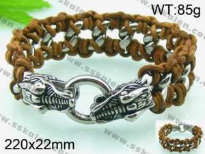 Stainless Skull Bracelet - KB43505-D