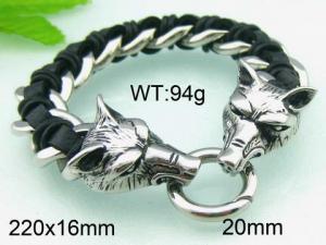 Stainless Skull Bracelet - KB43518-D