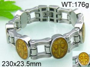 Stainless Steel Bicycle Bracelet - KB43737-D