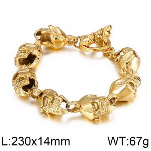 Stainless Skull Bracelet - KB44072-D