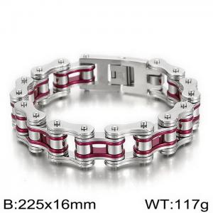 Stainless Steel Bicycle Bracelet - KB44585-D