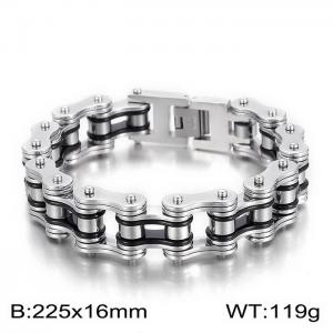 Stainless Steel Bicycle Bracelet - KB44586-D