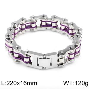 Stainless Steel Bicycle Bracelet - KB44587-D