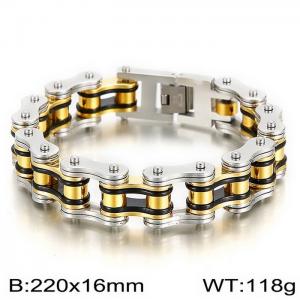 Stainless Steel Bicycle Bracelet - KB44589-D