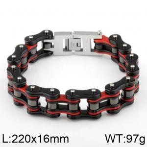 Stainless Steel Bicycle Bracelet - KB44591-D