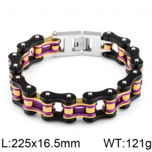 Stainless Steel Bicycle Bracelet - KB44592-D