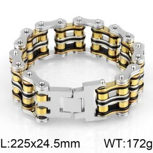 Stainless Steel Bicycle Bracelet - KB44596-D