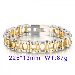 Stainless Steel Bicycle Bracelet - KB44599-D