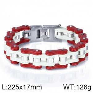 Stainless Steel Bicycle Bracelet - KB46699-D