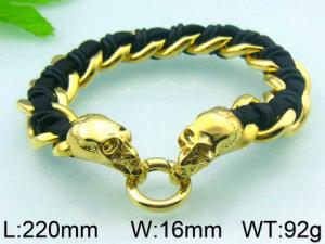 Stainless Steel Gold-plating Bracelet - KB46715-D