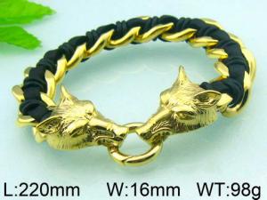 Stainless Steel Gold-plating Bracelet - KB46716-D