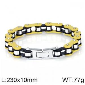 Stainless Steel Bicycle Bracelet - KB46726-D