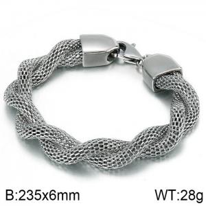 Stainless Steel Mesh Bracelet - KB49004-D