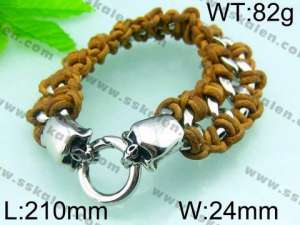 Stainless Skull Bracelet - KB49357-D