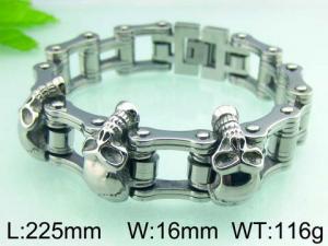 Stainless Steel Bicycle Bracelet - KB49365-D